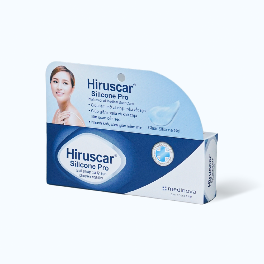 Gel hỗ trợ làm mờ sẹo HIRUSCAR Silicone Pro (Tuýp 10g)