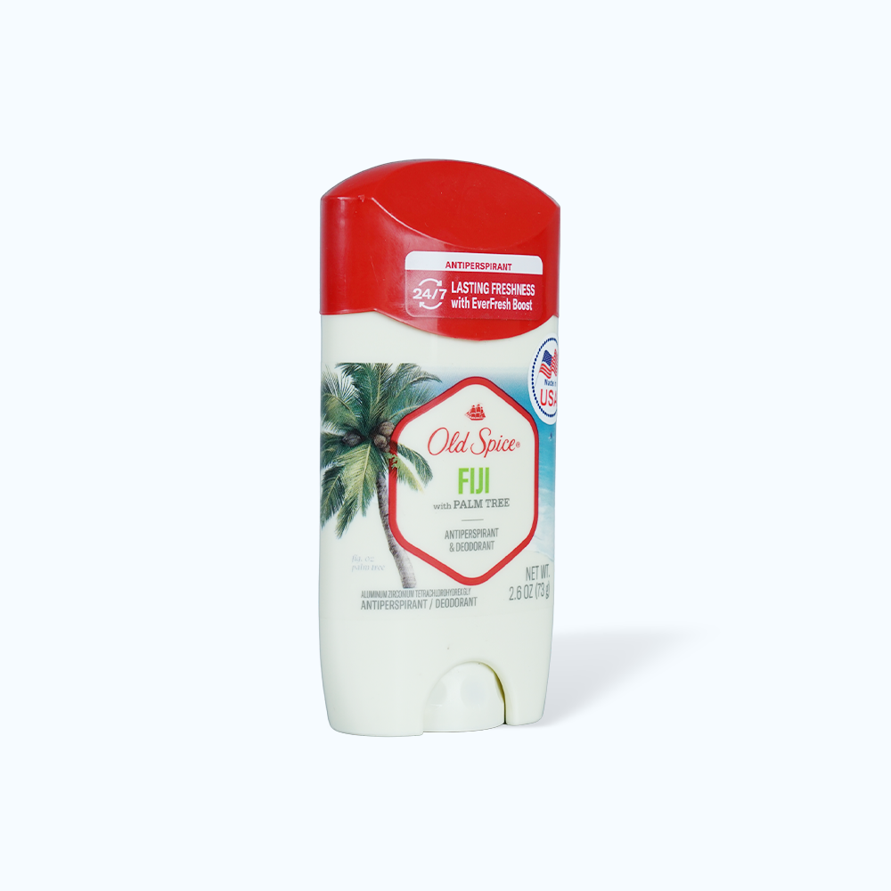 Sáp khử mùi Old Spice Fiji With Palm Tree Anti-Perspirant & Deodorant (Chai 73g)