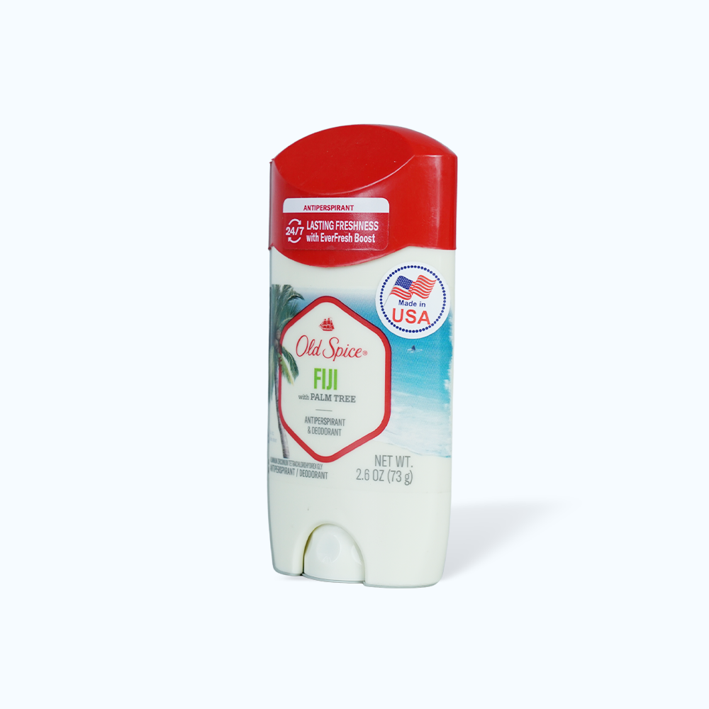 Sáp khử mùi Old Spice Fiji With Palm Tree Anti-Perspirant & Deodorant (Chai 73g)