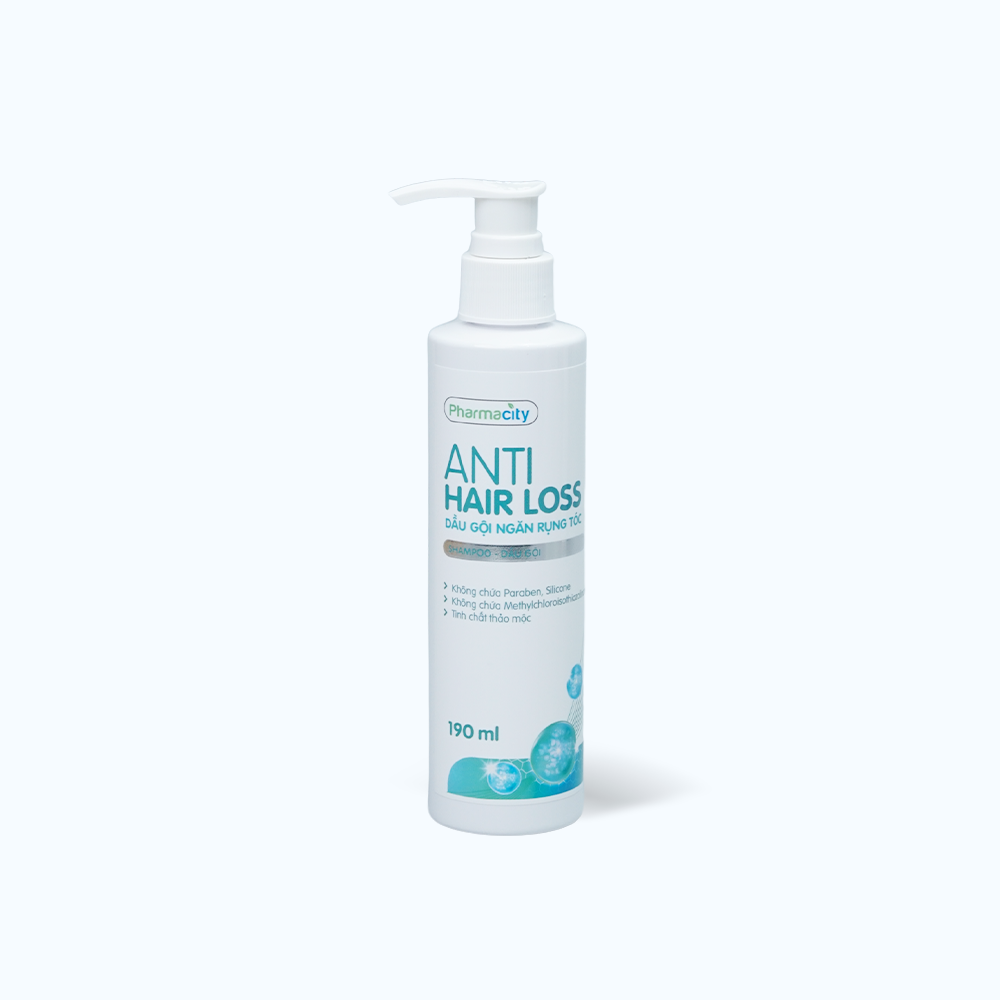 Dầu gội ngăn rụng tóc Pharmacity Anti Hair Loss Shampoo (Chai 190ml)