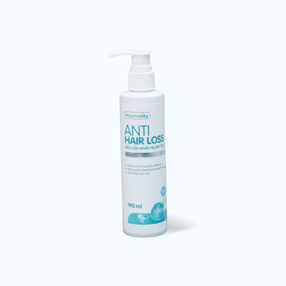 Dầu gội ngăn rụng tóc Pharmacity Anti Hair Loss Shampoo (Chai 190ml)