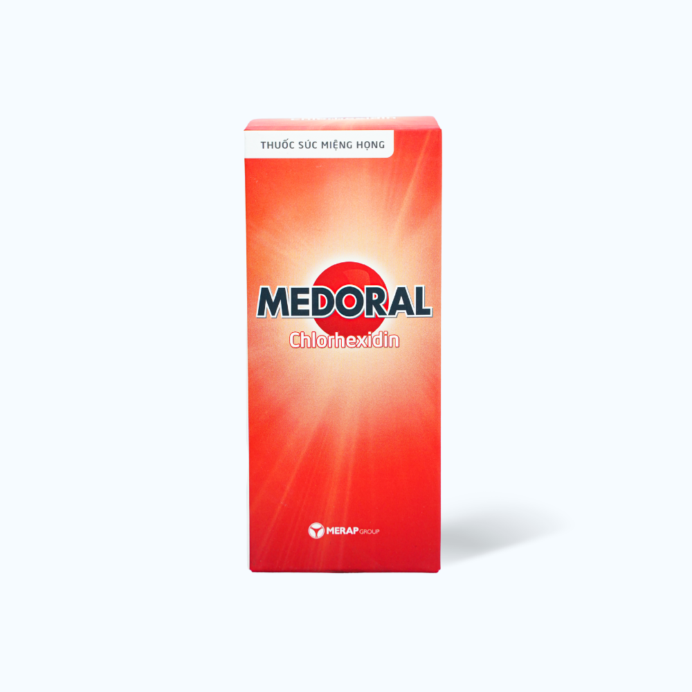 Dung dịch súc miệng họng Medoral 250ml hỗ trợ điều trị nhiễm khuẩn họng, loét miệng (chai 250ml)