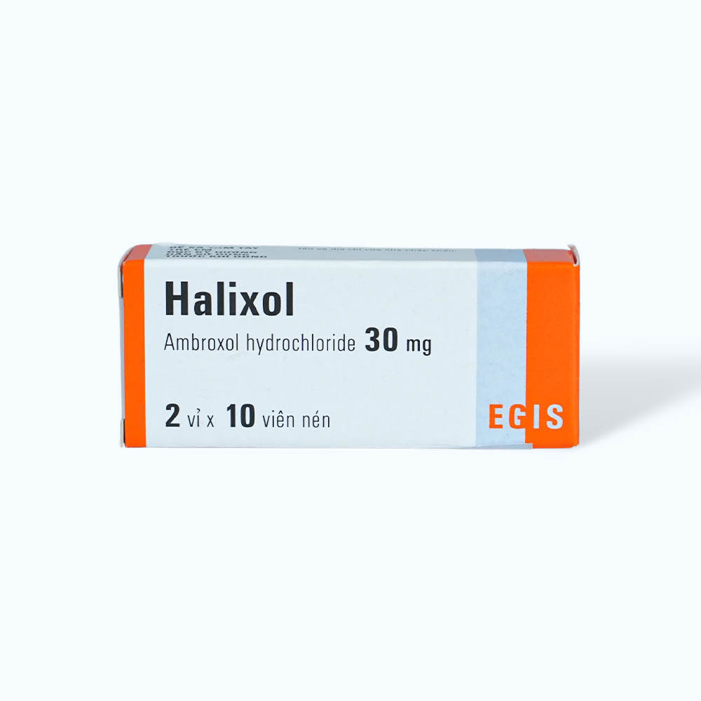 Viên nén Halixol 30mg tiêu nhầy, loãng đàm, giảm ho (2 vỉ x 10 viên)