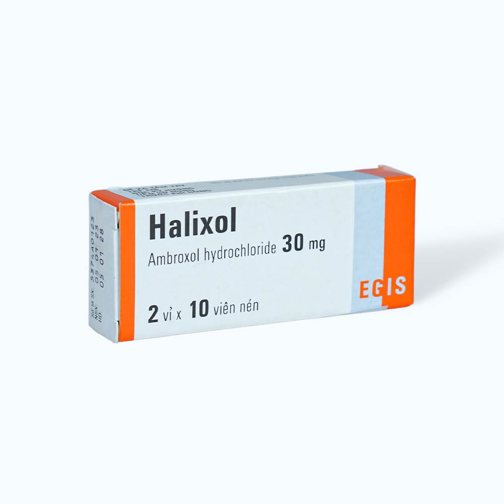 Viên nén Halixol 30mg tiêu nhầy, loãng đàm, giảm ho (2 vỉ x 10 viên)