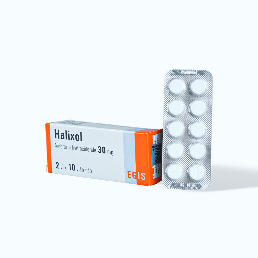 Viên nén Halixol 30mg tiêu nhầy, loãng đàm, giảm ho (2 vỉ x 10 viên)