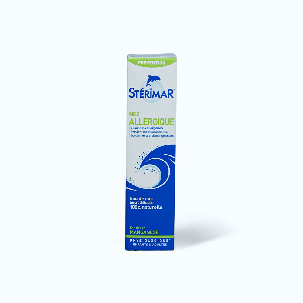 Dung dịch xịt mũi STERIMAR Allergic Nose hỗ trợ trị viêm mũi dị ứng (Chai 50ml)