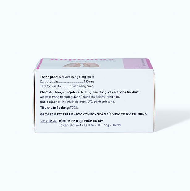 Viên nang Anpemux 250mg tiêu nhầy, loãng đàm, giảm ho (6 vỉ x 10 viên)