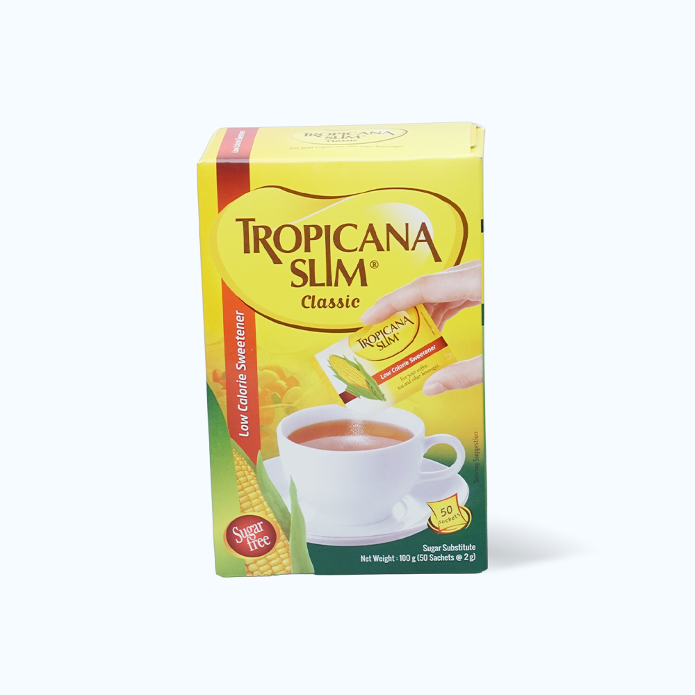 Đường ăn kiêng TROPICANA SLIM thấp năng lượng (50 gói x 2g)