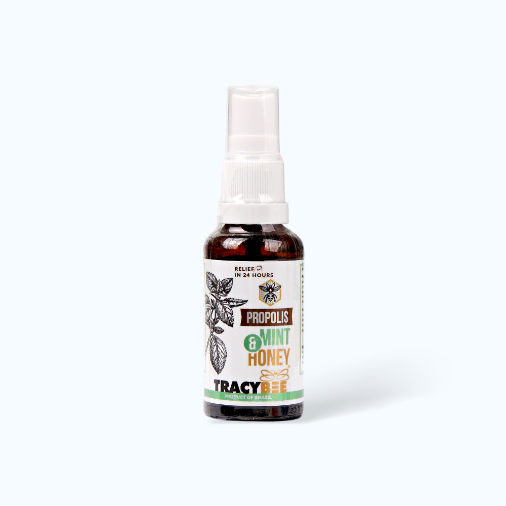 Xịt keo ong xanh vị bạc hà Tracybee hỗ trợ giảm ho kéo dài (Chai 30ml)