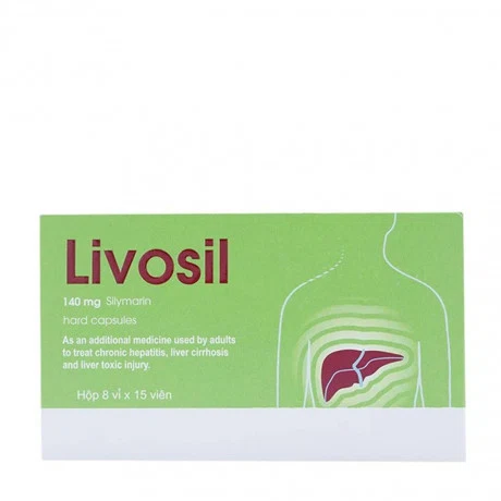 Viên nang Livosil 140mg điều trị viêm gan, xơ gan (8 vỉ x 15 viên)