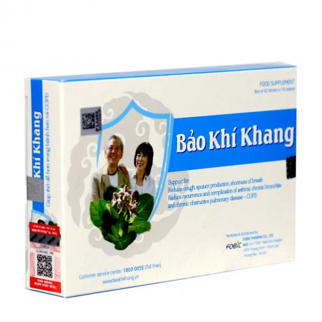 Viên uống Bảo Khí Khang giúp tăng cường sức khỏe đường hô hấp (2 vỉ x 10 viên/hộp)