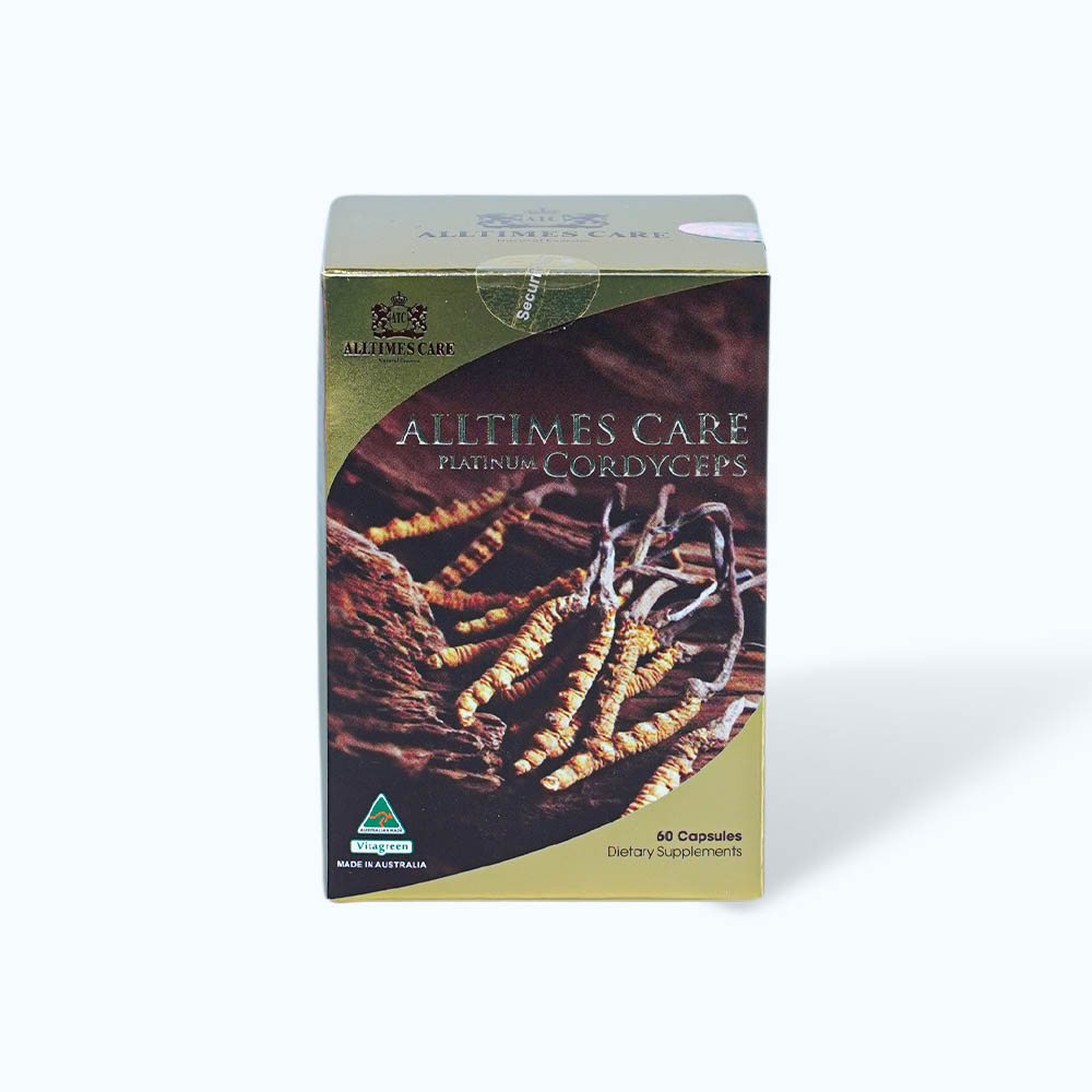 Viên uống Alltimes Care Platinum Cordyceps (Hộp 60 viên) tăng cường sức khỏe