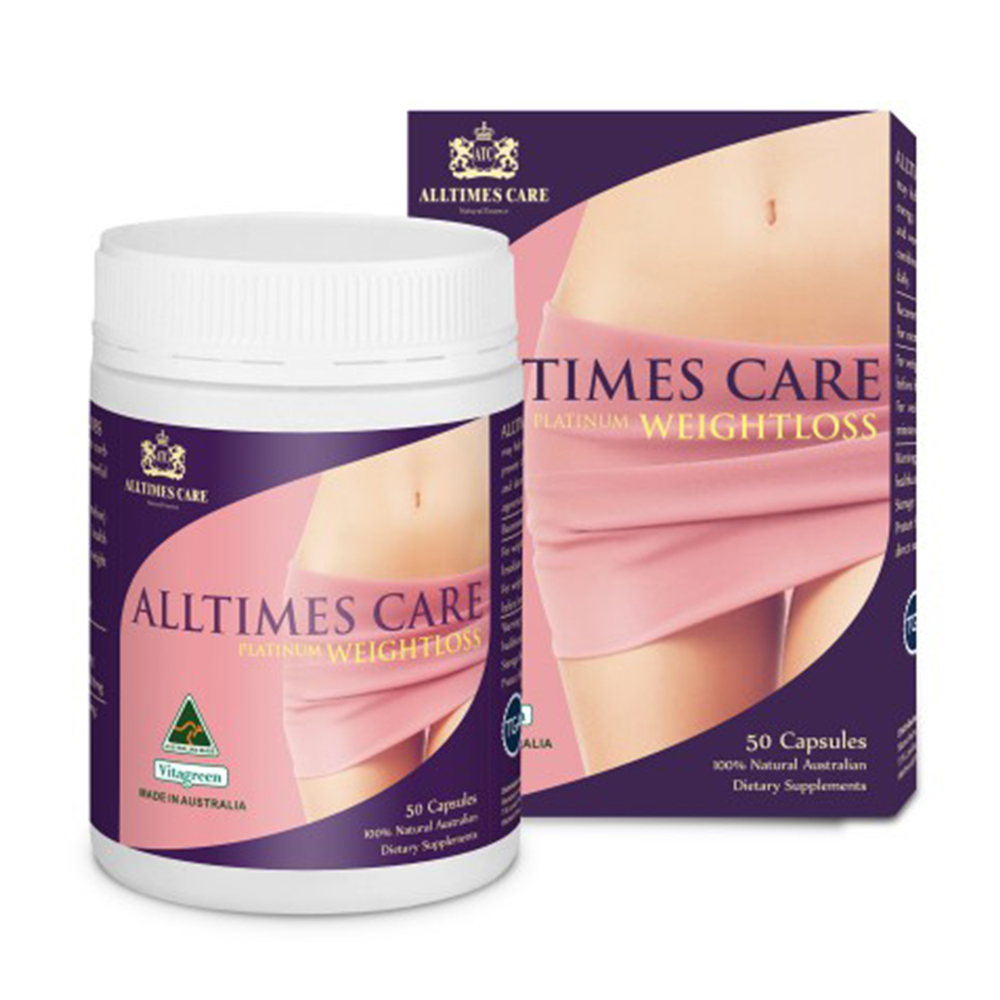 Viên uống Alltimes Care Platinum Weightloss 3300mg  hỗ trợ giảm cân (Hộp 50 viên)