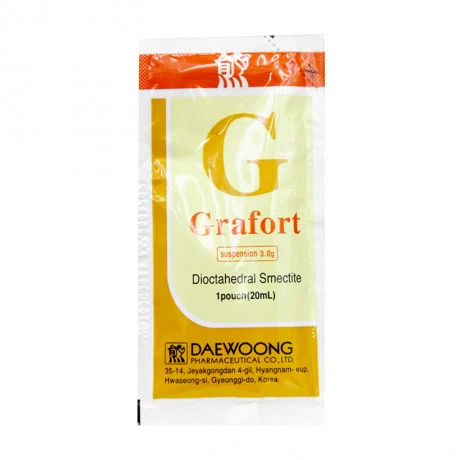 Hỗn dịch uống Grafort 3g điều trị rối loạn tiêu hóa, ăn không tiêu, tiêu chảy (20 gói x 20ml)