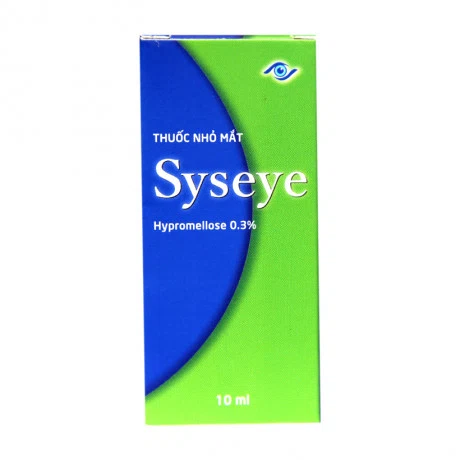 Thuốc nhỏ mắt Syseye 0.3% điều trị chứng khô mắt, giảm triệu chứng kích ứng mắt (chai 10ml)