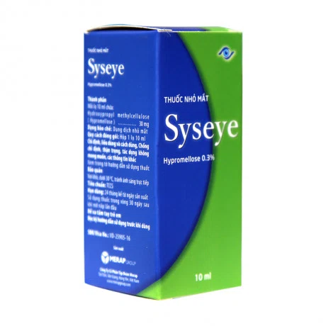 Thuốc nhỏ mắt Syseye 0.3% điều trị chứng khô mắt, giảm triệu chứng kích ứng mắt (chai 10ml)