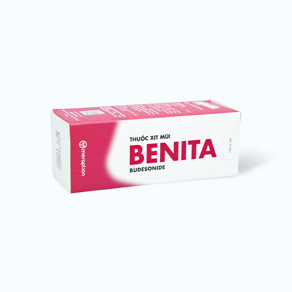 Thuốc xịt mũi Benita 64mcg trị viêm mũi dị ứng, polyp mũi (chai 120 liều)