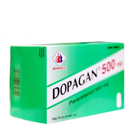 Viên nén Dopagan 500mg giảm đau từ nhẹ đến vừa và hạ sốt (10 vỉ x 10 viên)