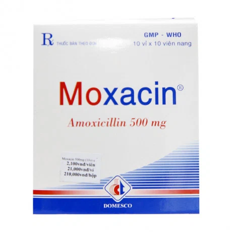 Thông Tin Về Thuốc Moxacin Amoxicillin 500mg