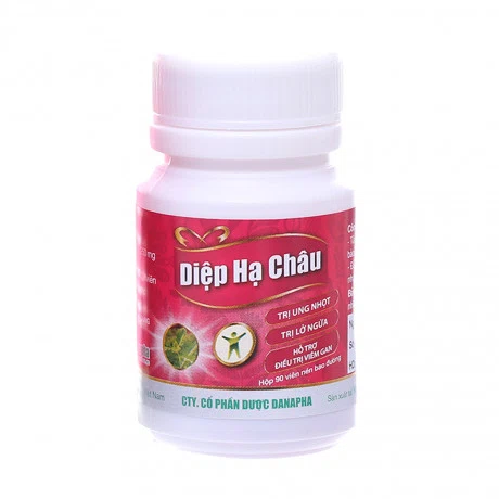 Viên nén bao đường Diệp hạ châu 250mg hạ men gan, tăng cường chức năng gan, bổ gan (chai 90 viên)