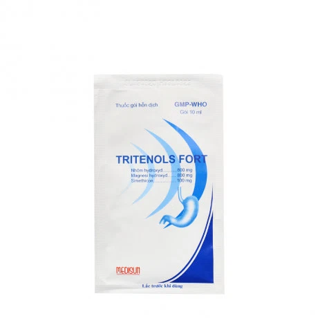 Hỗn dịch uống Tritenols Fort điều trị viêm loét dạ dày tá tràng (30 gói x 10ml)