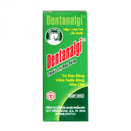 Dung dịch Dentanalgi điều trị đau răng, viêm nướu răng, nha chu (chai 7ml)