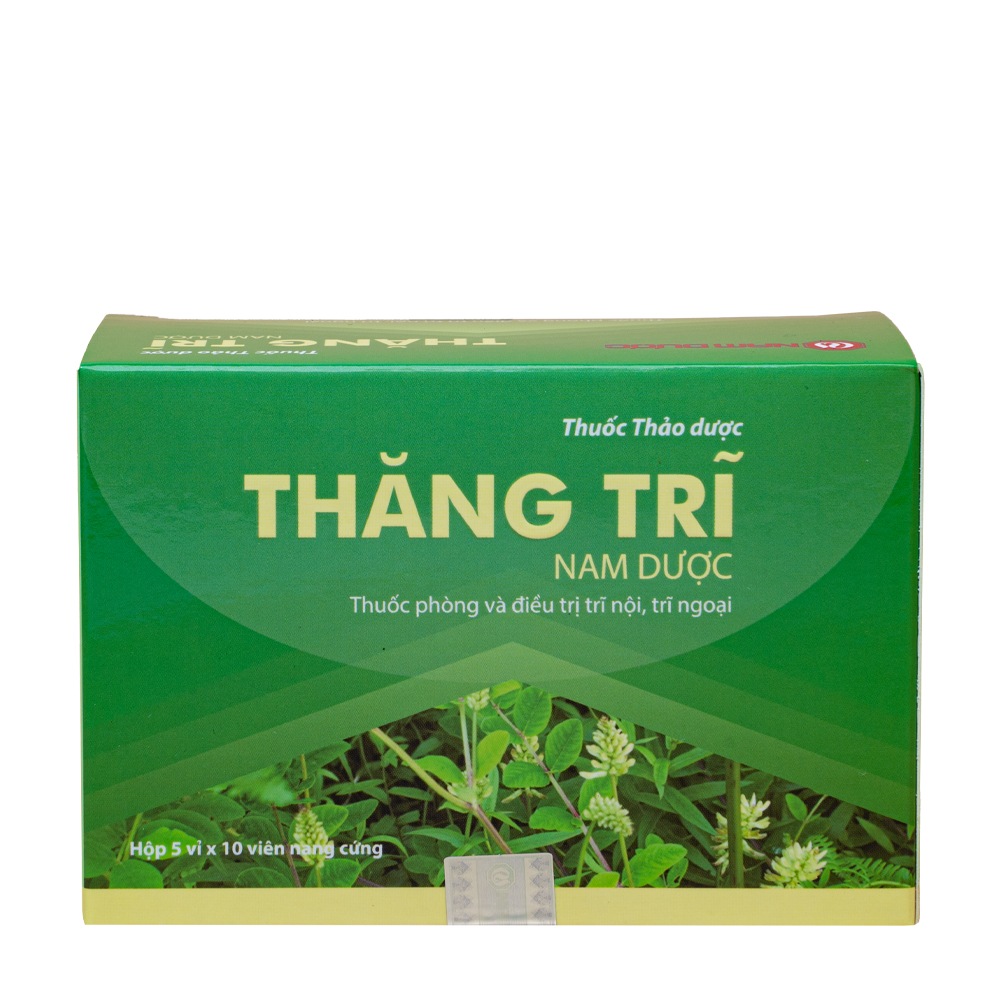 Thuốc Thăng Trĩ Nam Dược phòng và điều trị trĩ nội, trĩ ngoại (5 vỉ x 10 viên)