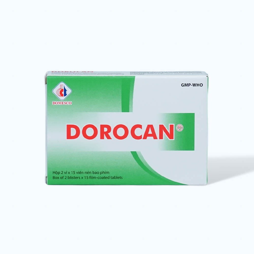 Viên nén Dorocan 40mg Domesco trị rối loạn chú ý và trí nhớ ở người lớn tuổi (2 vỉ x 15 viên)