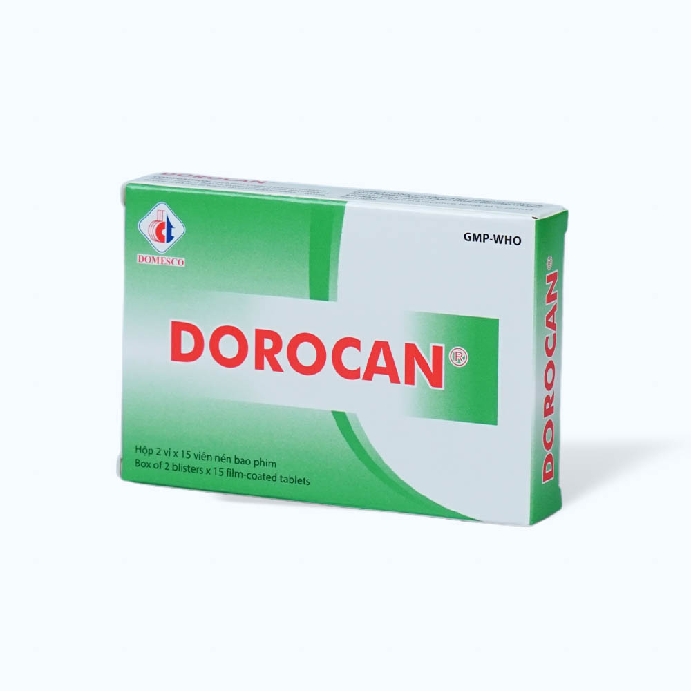 Viên nén Dorocan 40mg Domesco trị rối loạn chú ý và trí nhớ ở người lớn tuổi (2 vỉ x 15 viên)