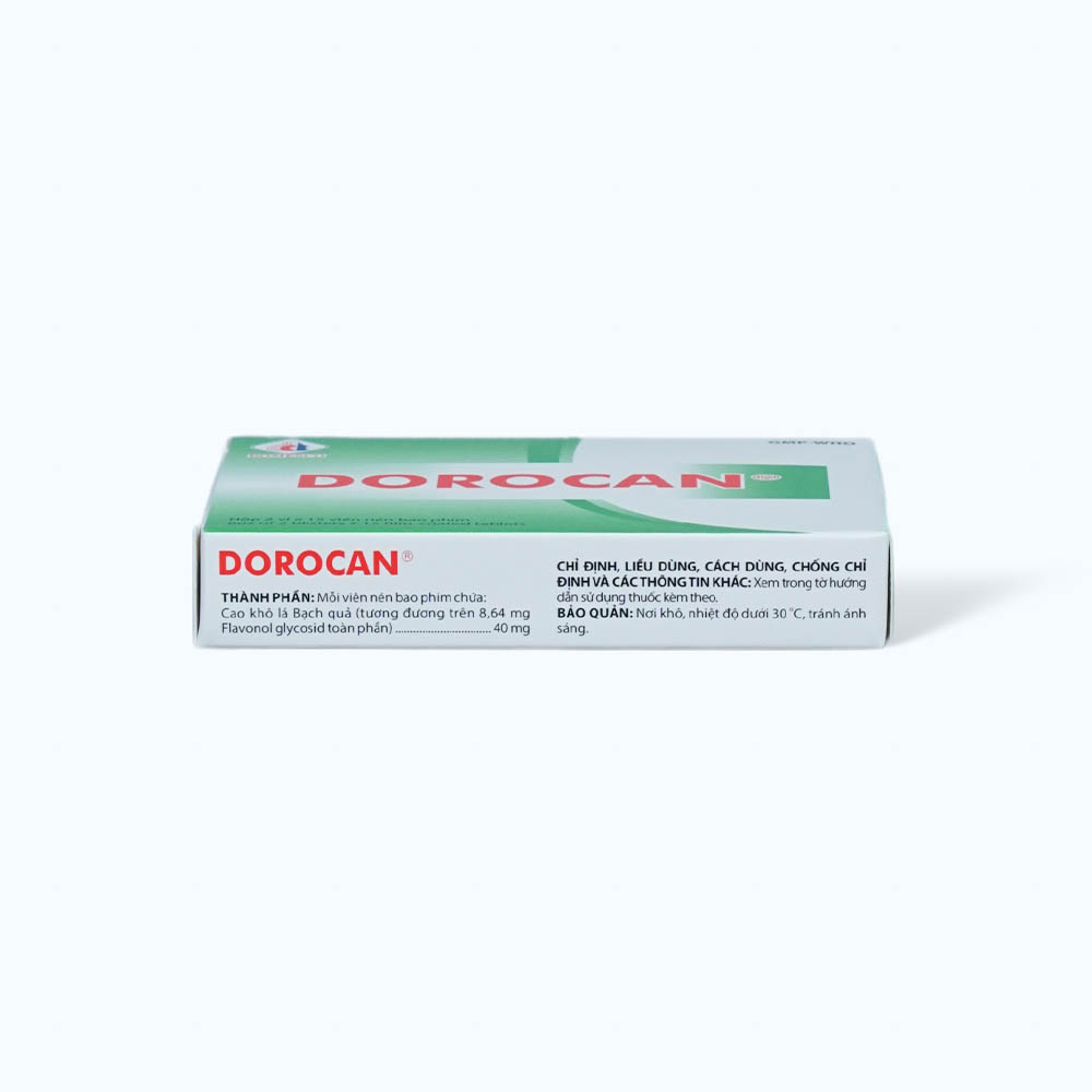 Viên nén Dorocan 40mg Domesco trị rối loạn chú ý và trí nhớ ở người lớn tuổi (2 vỉ x 15 viên)