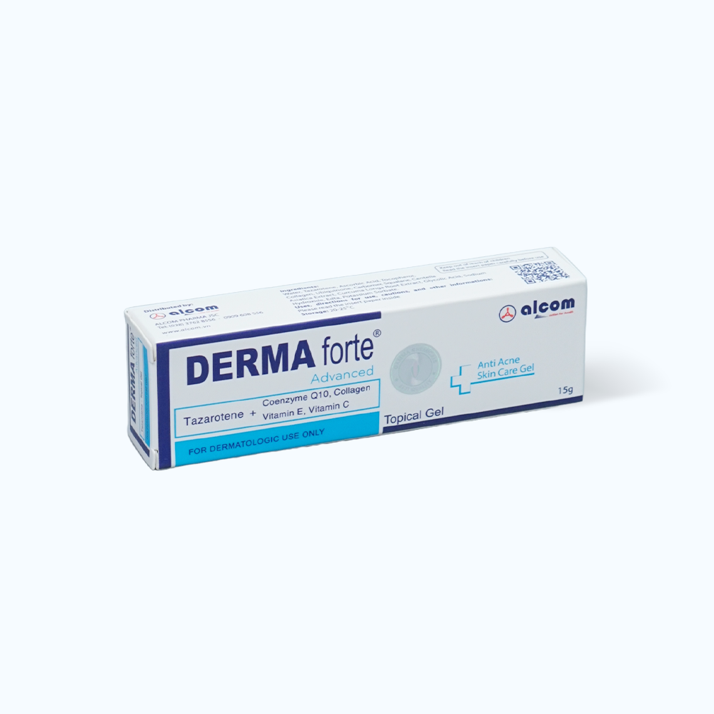 Kem DERMA FORTE hỗ trợ giảm mụn và hỗ trợ làm mờ sẹo  (Tuýp 15g)