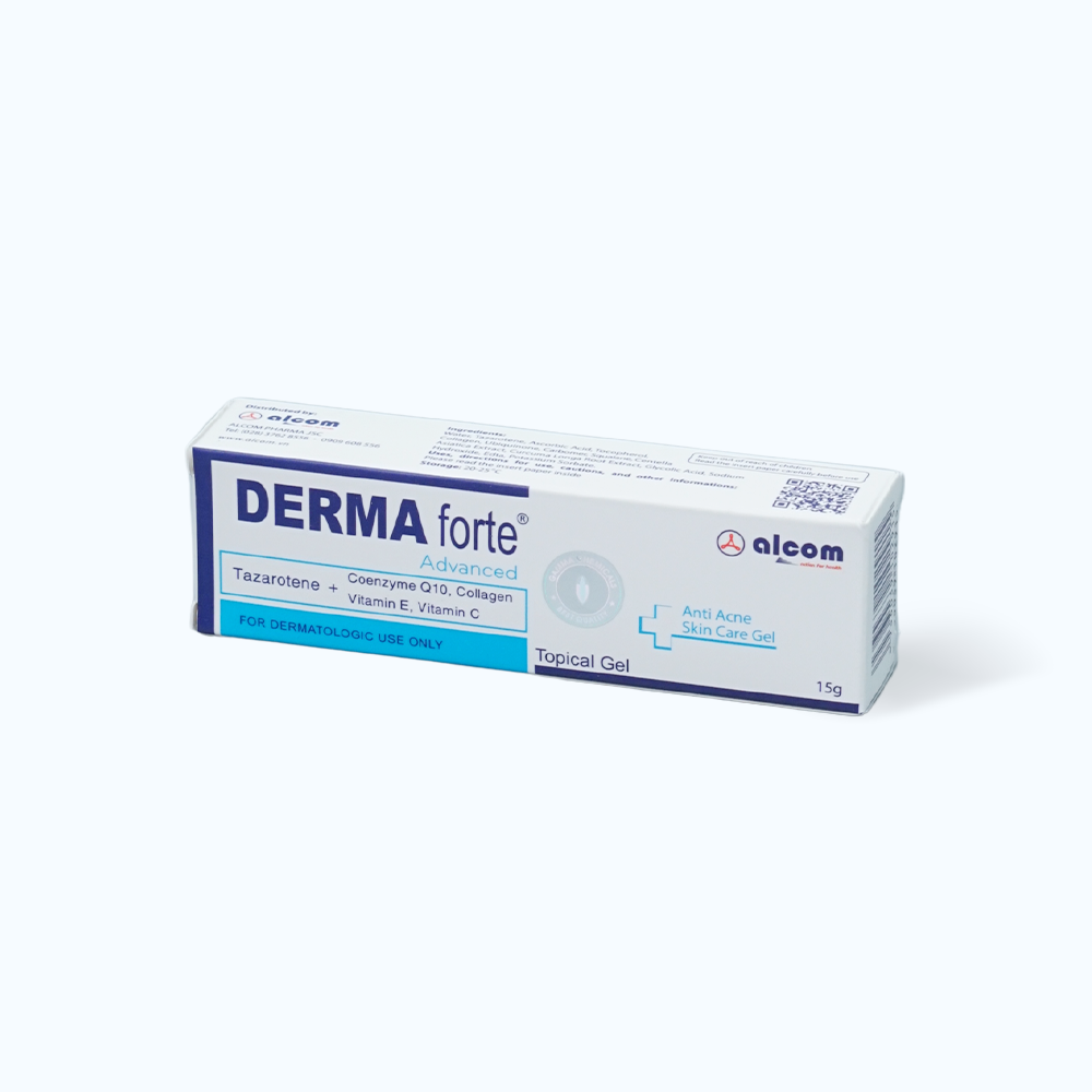 Kem DERMA FORTE hỗ trợ giảm mụn và hỗ trợ làm mờ sẹo  (Tuýp 15g)