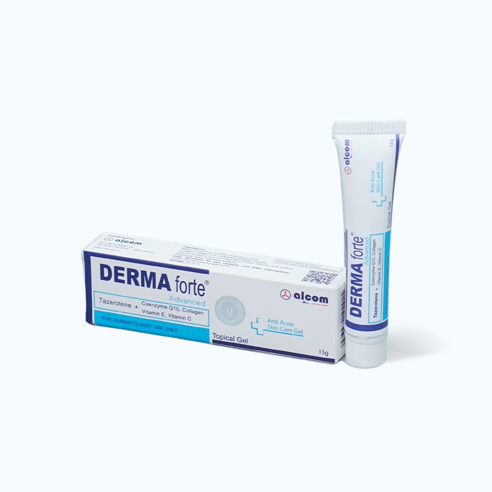 Kem DERMA FORTE hỗ trợ giảm mụn và hỗ trợ làm mờ sẹo  (Tuýp 15g)