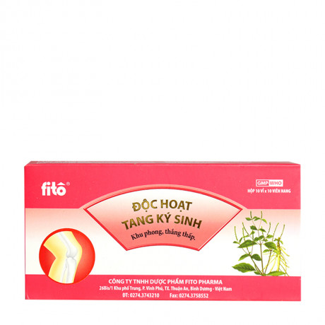 Độc Hoạt Tang Kí Sinh trị viêm đau thần kinh tọa, đau vai gáy (10 vỉ x 10 viên)
