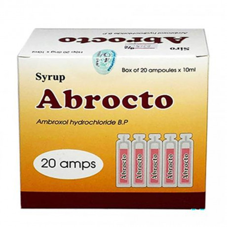 Siro Abrocto tiêu nhầy, loãng đàm, giảm ho (20 ống x 10ml)