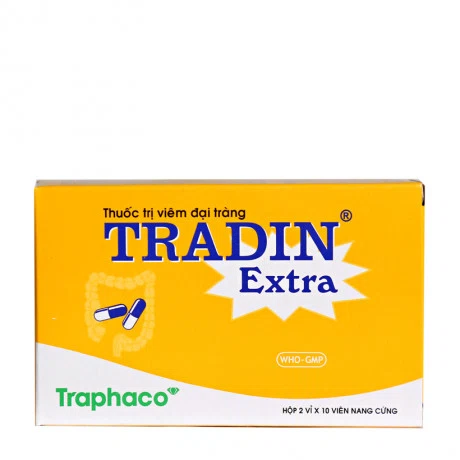 Viên nang Tradin Extra trị viêm đại tràng (2 vỉ x 10 viên)