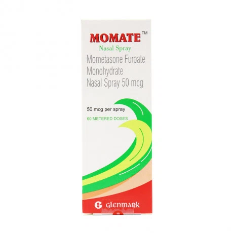 Thuốc xịt mũi Momate Glenmark trị viêm mũi dị ứng, polyp mũi (chai 60 liều)