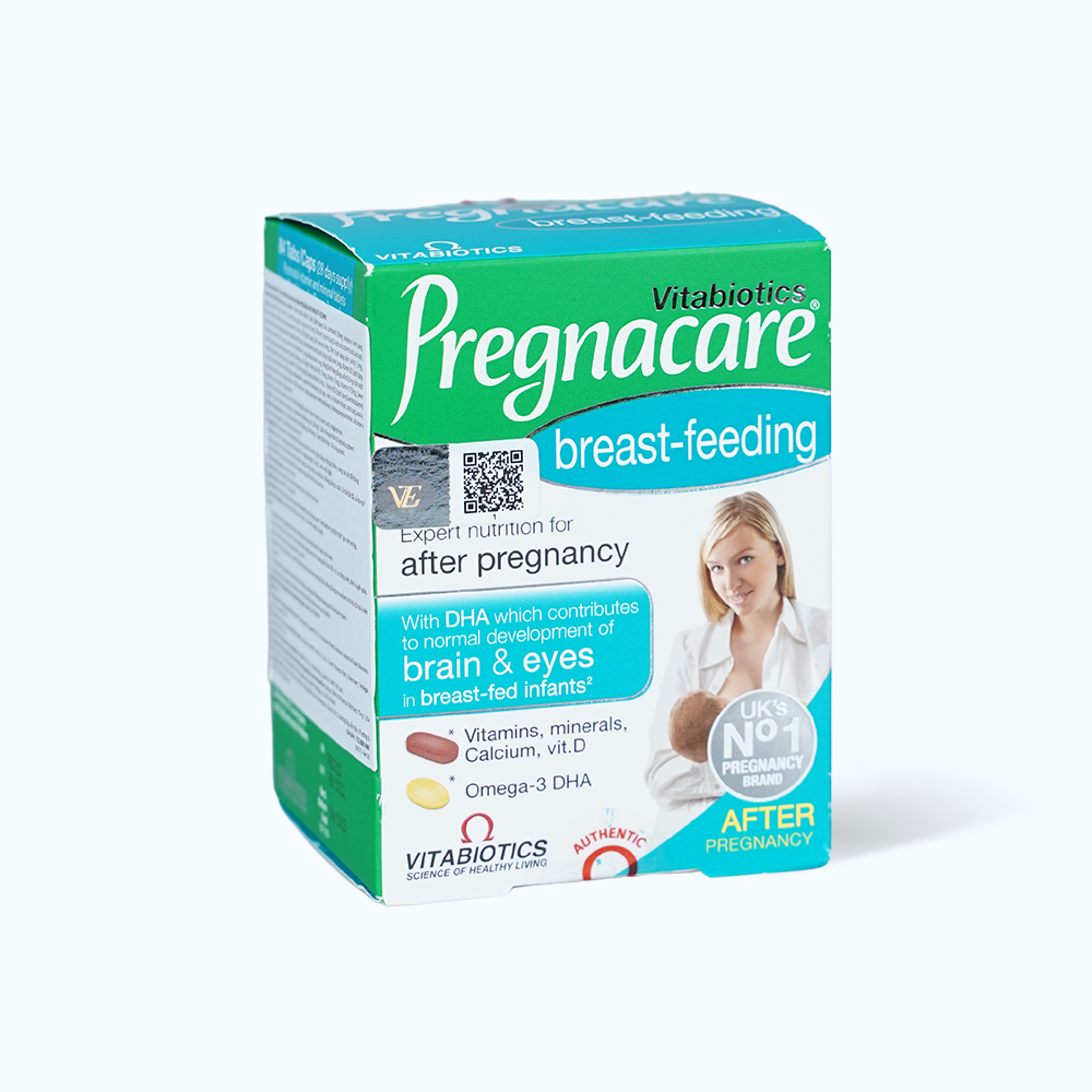 Viên uống Vitabiotics Pregnacare Breast-feeding bổ sung vitamin cho phụ nữ cho con bú (84 viên)