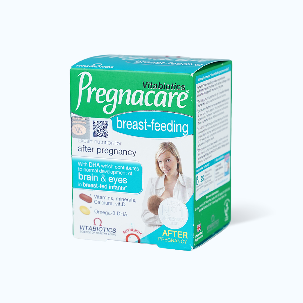 Viên uống Vitabiotics Pregnacare Breast-feeding bổ sung vitamin cho phụ nữ cho con bú (84 viên)