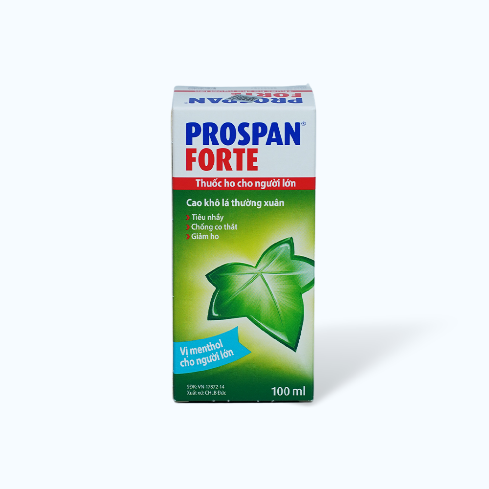 Siro Prospan forte Germany điều trị viêm đường hô hấp, ho có đờm (chai 100ml)