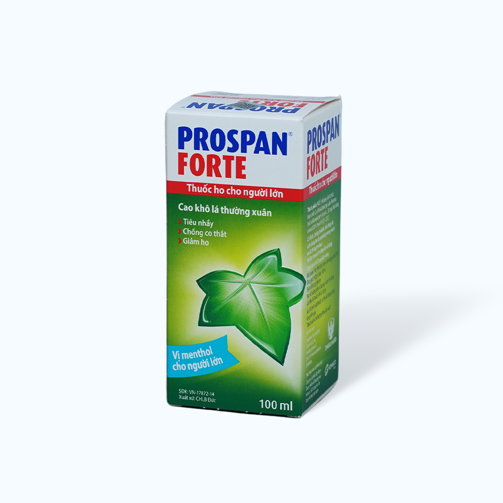 Siro Prospan forte Germany điều trị viêm đường hô hấp, ho có đờm (chai 100ml)