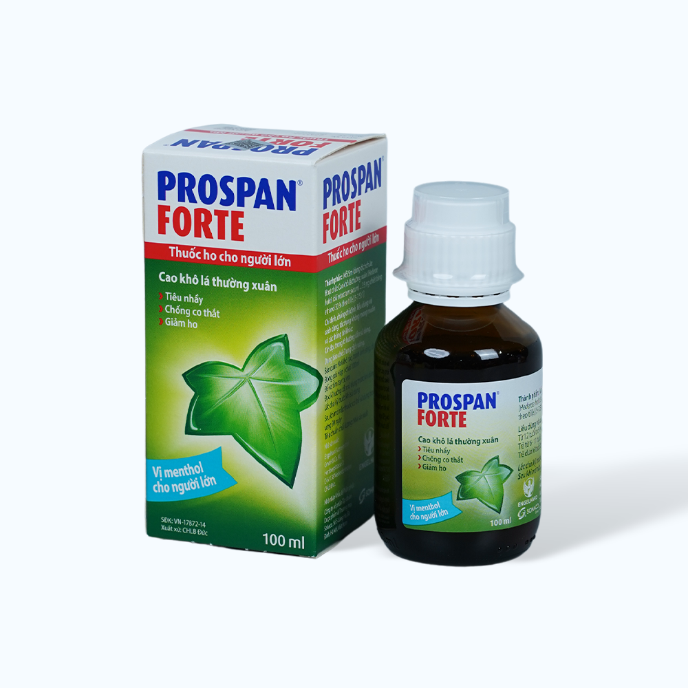 Siro Prospan forte Germany điều trị viêm đường hô hấp, ho có đờm (chai 100ml)