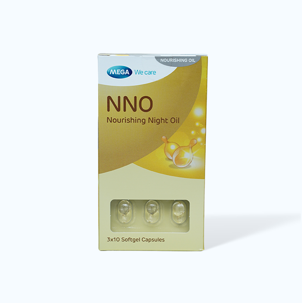 Dầu Dưỡng Da NNO Night Oil ngăn ngừa vết nhăn, giữ ẩm (Hộp 3 vỉ x 10 viên)