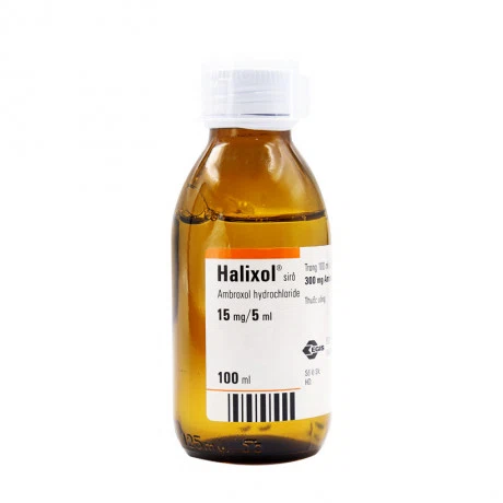 Siro Halixol 15mg/5ml Egis Pharma điều trị ho giúp tiêu nhầy, loãng đờm (chai 100ml)