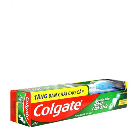 Kem đánh răng ngừa sâu răng hương bạc hà Colgate Icy Cool Mint (225g) + Bàn chải đánh răng