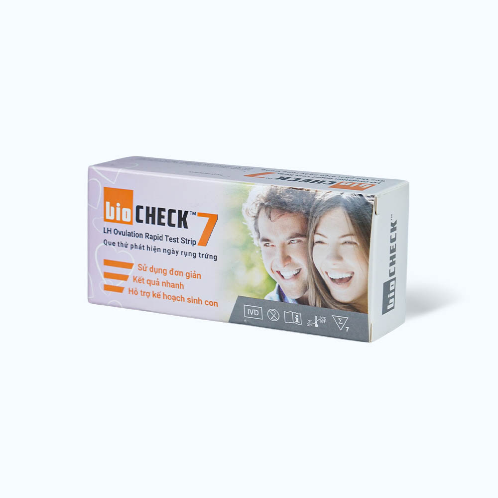 Que thử rụng trứng BioCheck Test (Hộp 7 test)