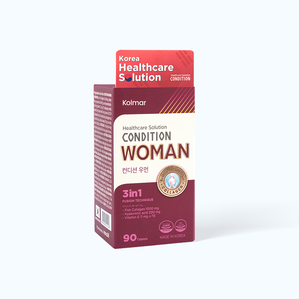 Viên uống Kolmar Condition Woman Giúp bổ sung collagen cho da (Hộp 90 viên)