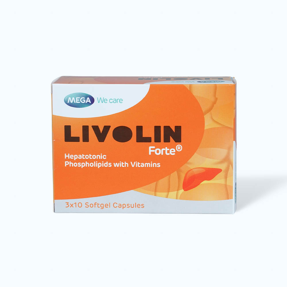Viên nang LIVOLIN-FORTE điều trị viêm gan, xơ gan (3 vỉ x 10 viên)