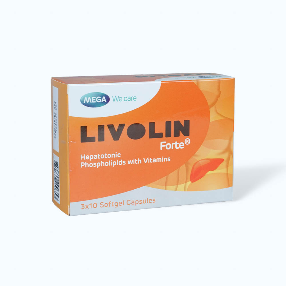 Viên nang LIVOLIN-FORTE điều trị viêm gan, xơ gan (3 vỉ x 10 viên)