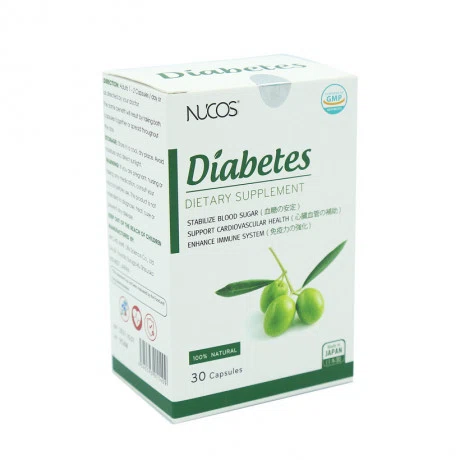 Viên uống Nucos Diabetes hỗ trợ giảm đường huyết, lipid huyết (Hộp 30 viên)